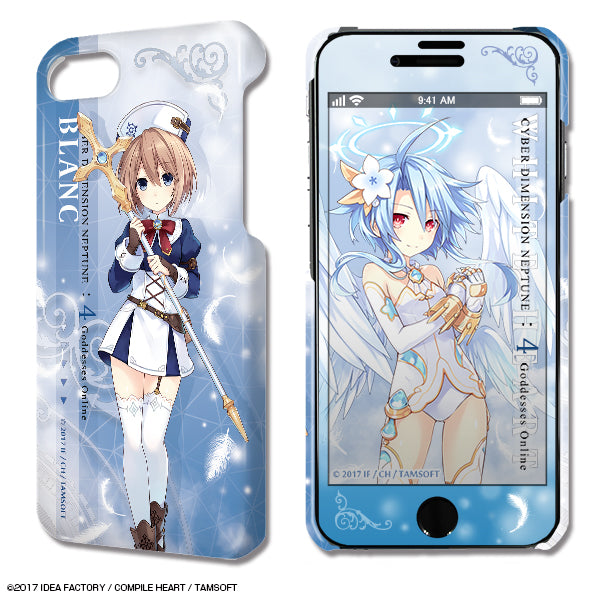 『四女神オンライン CYBER DIMENSION NEPTUNE』デザジャケット iPhone SE(第2世代)/8/7/6/6sケース&保護シート デザイン03(ブラン)